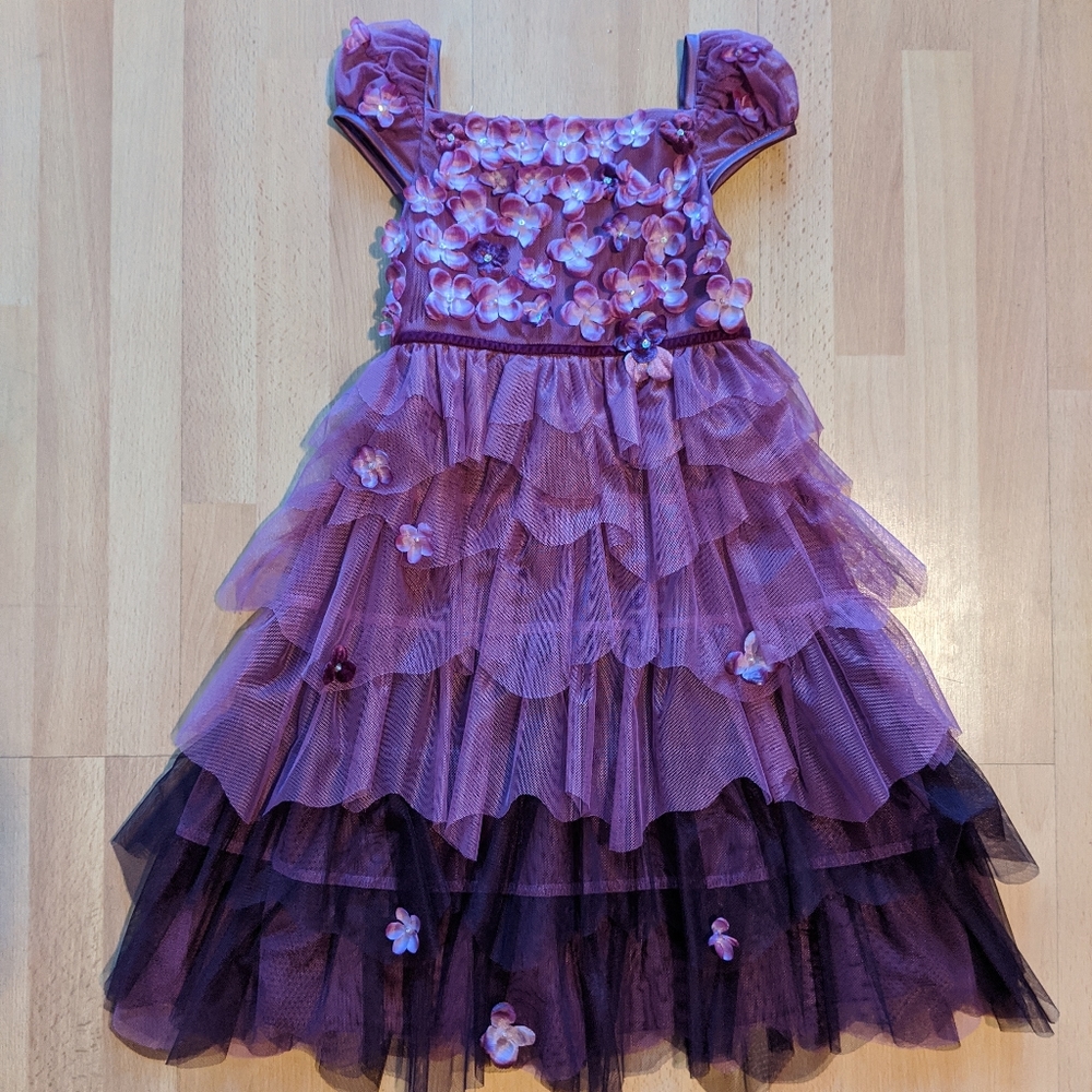 NWT Biscotti Stunning Kids Purple Dress - Size 5 - Picture 8 of 8